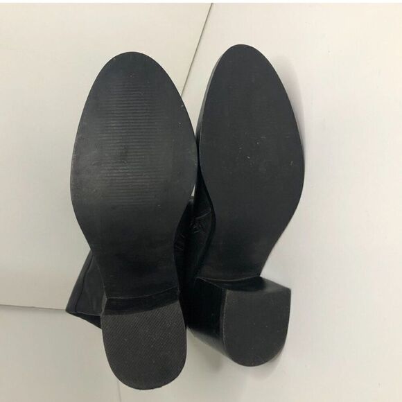 STEVE MADDEN Boots Women's Size 6.5 Black Roman Leather Knee High Shoes - Picture 9 of 13